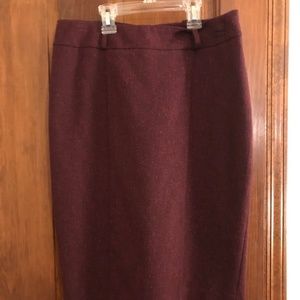 Maroon Pencil Skirt